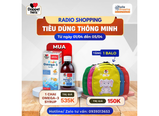 🎁 Chương trình khuyến mãi khi mua sản phẩm Kinder Omega 3 - Syrup
